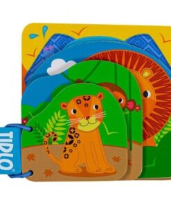 Книга за бебе от дърво и плат