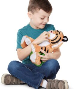 Мек тигър за игра - плюшена играчка за деца