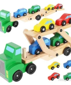 Дървен камион влекач с ремарке - Kruzzel