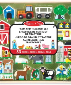 Дървен комплект за игра за ферма - Създай ферма