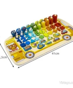 Дървен пъзел сортер за игра - Kruzzel