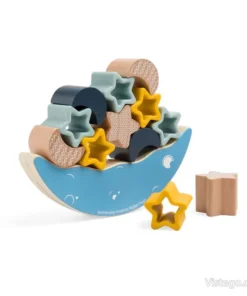 Дървена игра за баланс - Лунен баланс