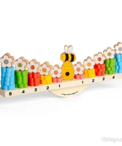 Дървена игра за баланс за деца - Пчелички