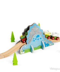 Допълнение влакче с релси - Динозавърски тунел