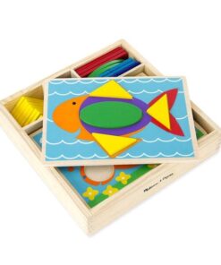 Дървени шаблони за редене в кутия Melissa & Doug