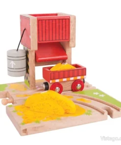 Пясъчна кула за дървено влакче - Допълнение за влакче с релси