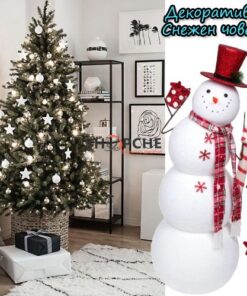 декоративен снежен човек - коледна украса