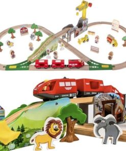 Дървенa писта с релси