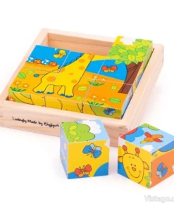 Пъзел с кубчета за игра - Сафари