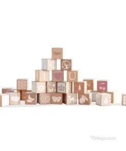 Дървен конструктор за игра и учене у дома