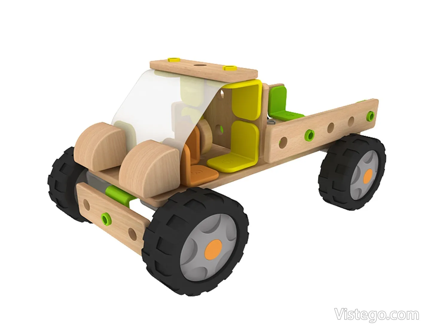 Дървен конструктор за творческа игра - 4