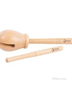 Дървен музикален инструмент за деца - Перкусия с палка