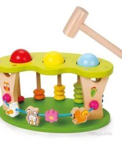 Дървена детска играчка за координация