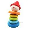 Дървена дрънкалка за бебе – клоун