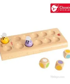 Дървена игра за фина моторика - Сладки пчелички