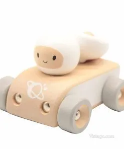 Дървена количка за игра - Космонавт