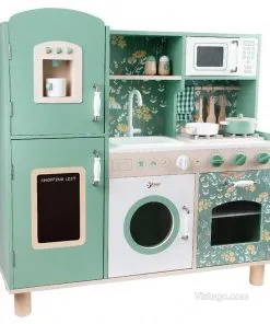 Дървена кухня за игра за деца - Винтидж