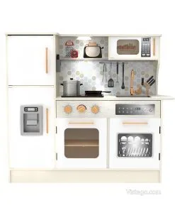 Дървена кухня за игра за малки готвачи