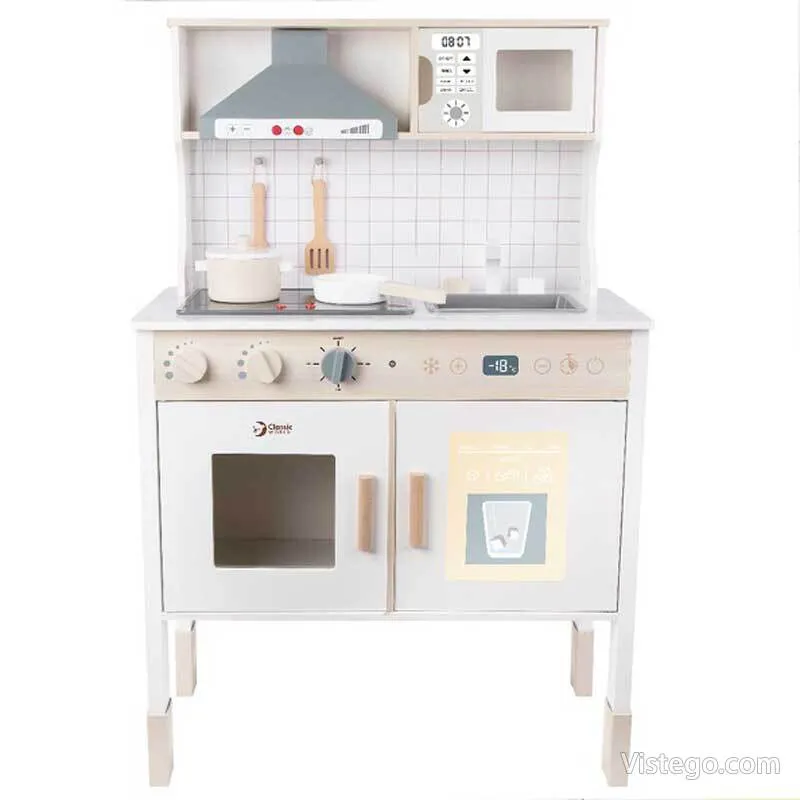 Дървена кухня за игра за малки готвачи Дървена кухня за игра за малки готвачи