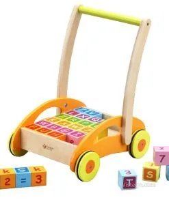 Дървена проходилка за игра и прохождане