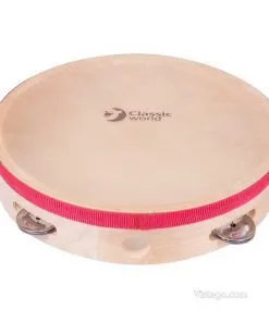 Дървена тамбурина за игра и ритъм