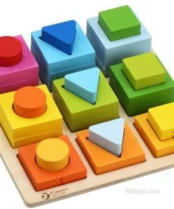 Дървени блокчета за игра и учене