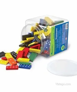 Дървено домино за игра и подреждане