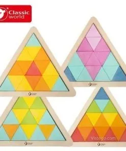 Детска дървена мозайка за творческа игра