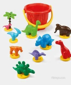 Детска кофичка за пясък с динозаври