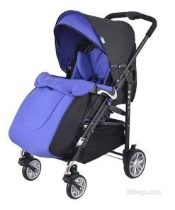 Детска количка с удобства – Royal Blue Plaid