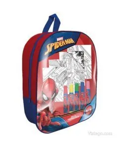 Детска раничка с комплект за оцветяване - "Spiderman"