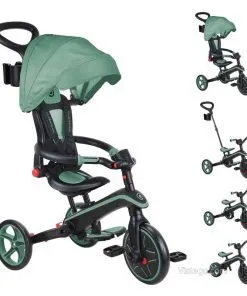 Детска триколка с удобства - цвят маслина