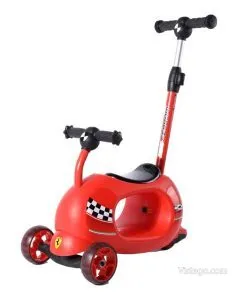 Детска тротинетка Ferrari Twist – червена