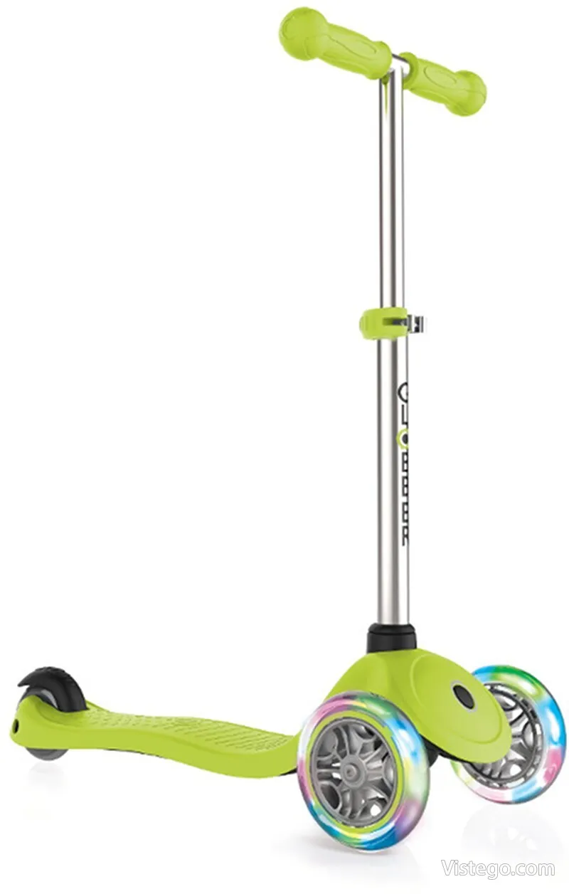 Детска тротинетка Globber Primo Lights – Светло зелена Детска тротинетка Globber Primo Lights – Светло зелена