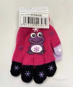 Детски ръкавички за уютни дни - розови/черни