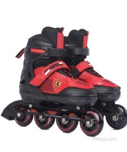 Детски ролери Ferrari за трикове - черни