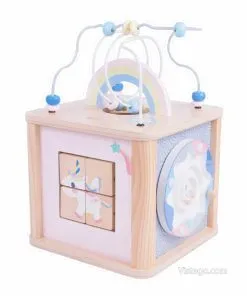 Дидактически куб за деца – розов