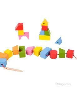 Геометрични блокчета за нанизване за игра