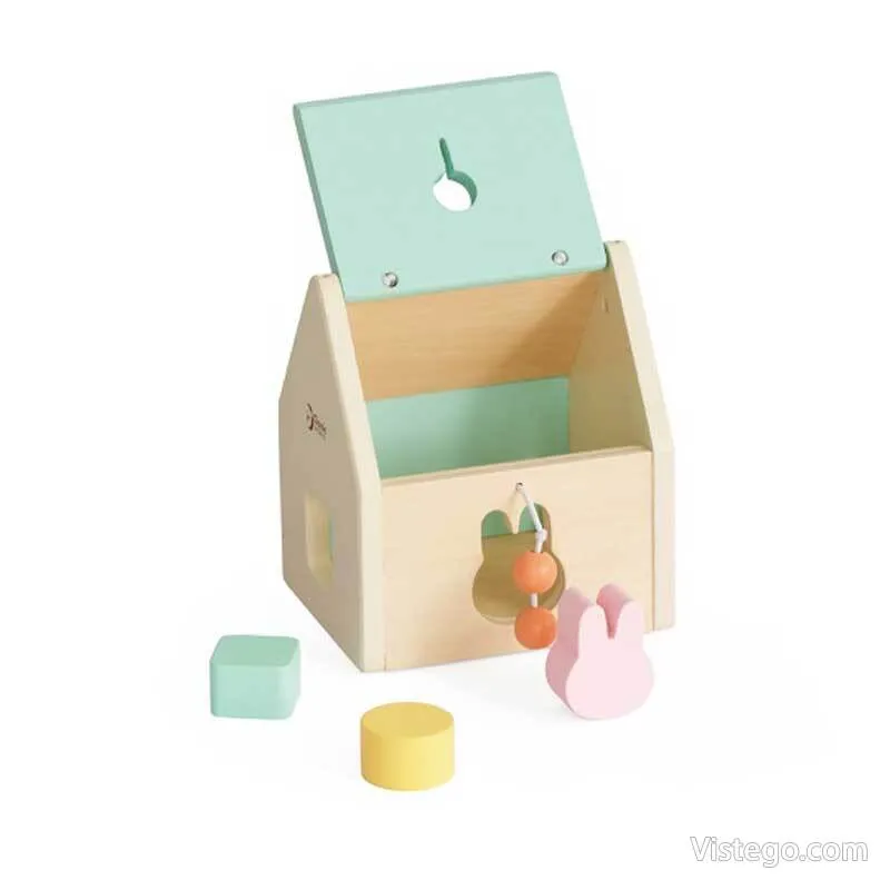 Комплект дървени играчки за подреждане - 2