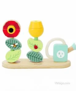 Кубчета за нанизване за игра Цветна градина