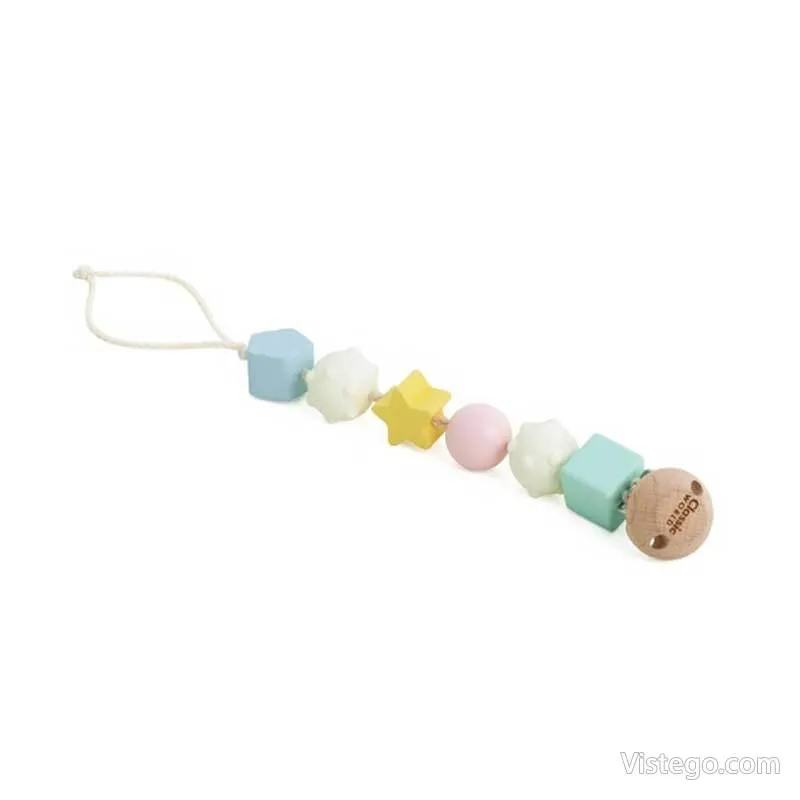 Кутия с дървени играчки за бебешки игри - 4