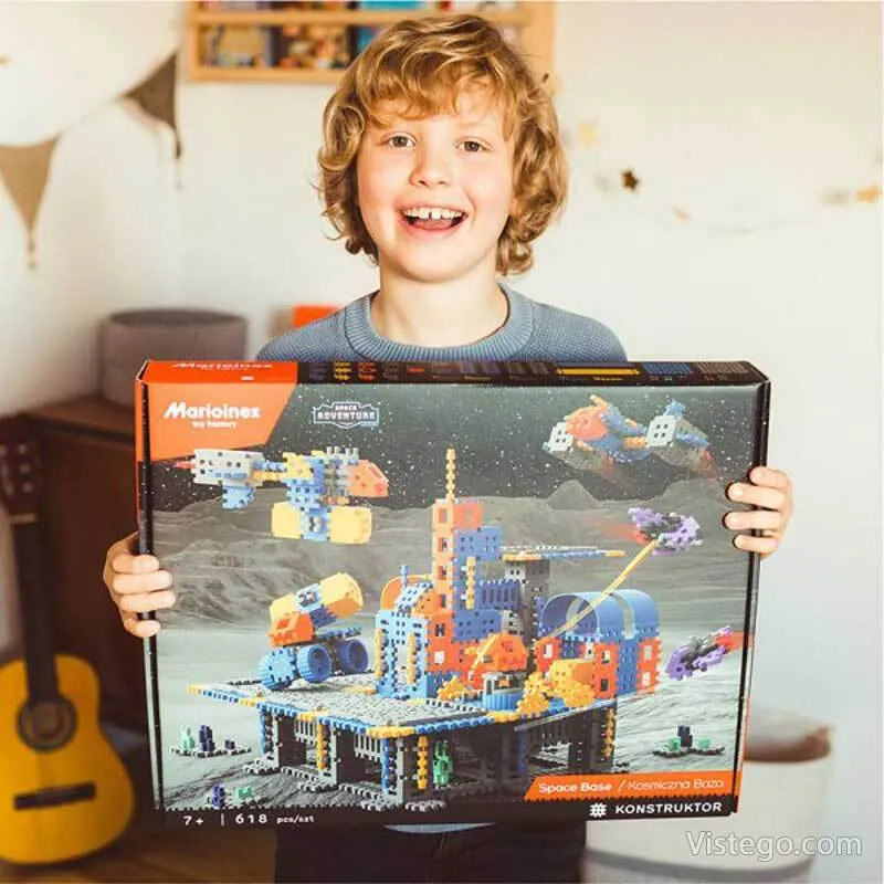 Мини вафлен конструктор за игра - Лунна космическа база - 4