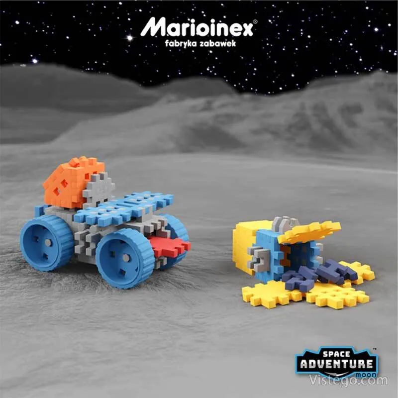 Мини вафлен конструктор за игра - Лунна космическа база - 8