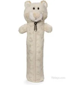 Плюшен несесер за деца - снежен леопард