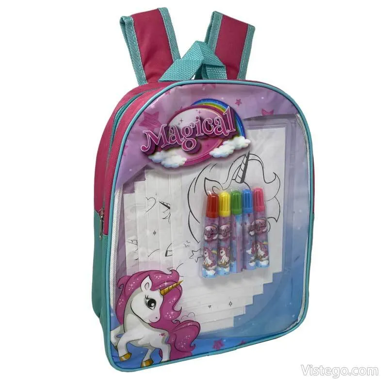 Раничка за момиче за оцветяване - Unicorn Раничка за момиче за оцветяване - Unicorn