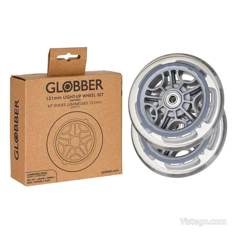 Резервни колела за тротинетка с LED – GLOBBER - 3