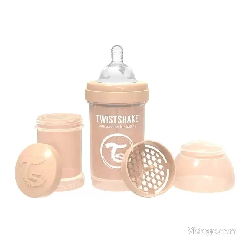 Шише против колики Twistshake – бежово Шише против колики Twistshake – бежово