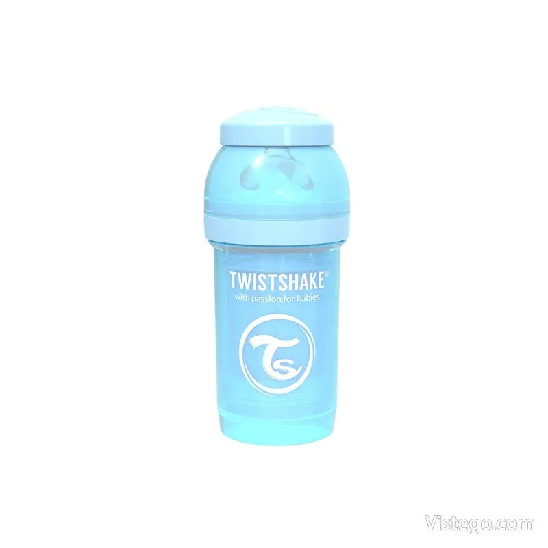 Шише против колики Twistshake - светло синьо - 2
