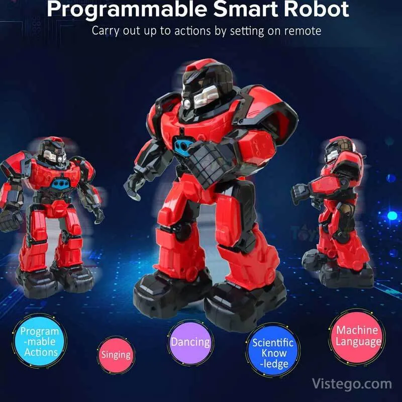 STEM робот за игри и обучение - червен - 6