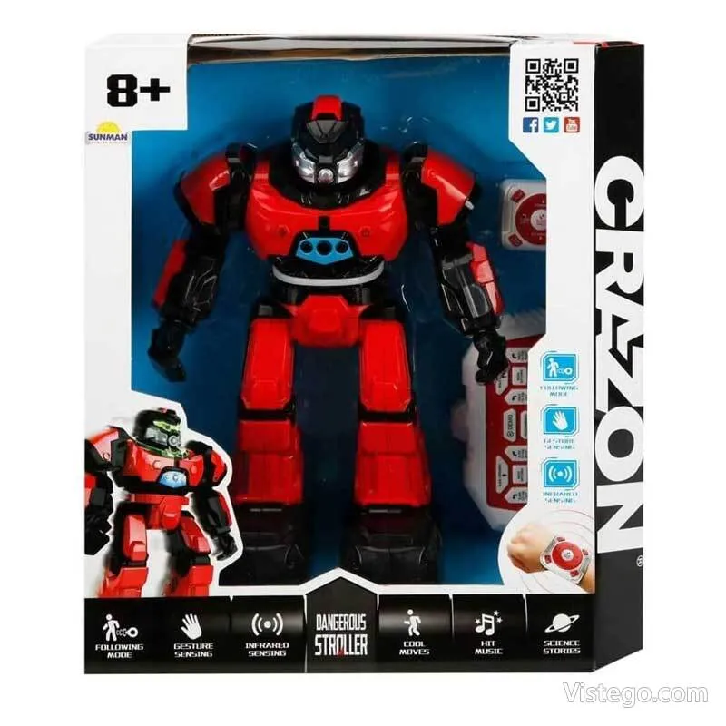 STEM робот за игри и обучение - червен - 7